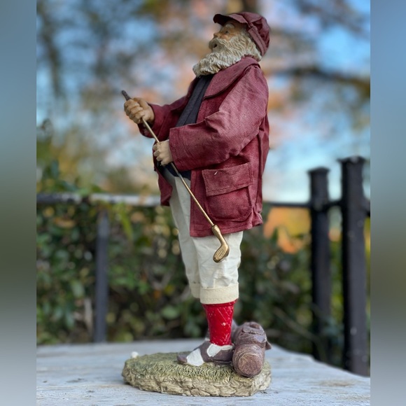 Clothtique Possible Dreams vintage golfing Santa Clause Christmas - Picture 3 of 6